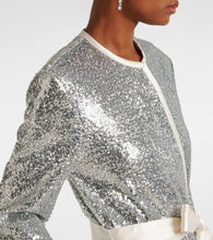 Markarian Allegra sequined wrap coat