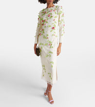 Markarian Avelina embroidered cotton lace midi dress