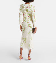 Markarian Avelina embroidered cotton lace midi dress