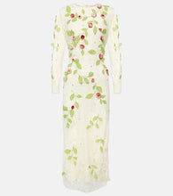 Markarian Avelina embroidered cotton lace midi dress