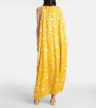 Markarian Caped silk-blend midi dress