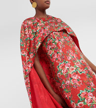 Markarian Caped silk midi dress