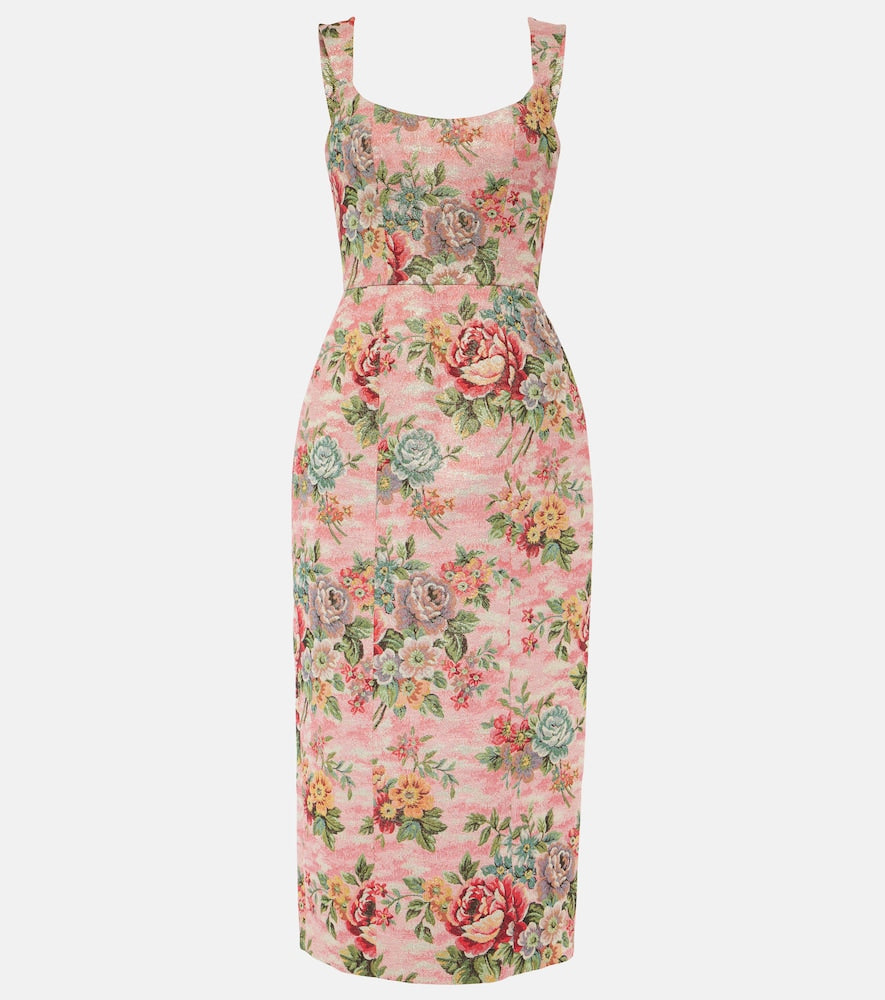 Markarian Floral bustier midi dress. Markarian Floral 束胸中长连衣裙