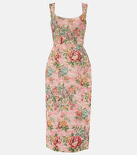 Markarian Floral bustier midi dress. Markarian Floral 束胸中长连衣裙