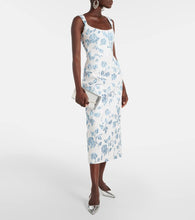 Markarian Floral linen midi dress