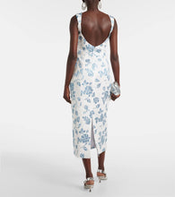Markarian Floral linen midi dress