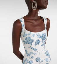 Markarian Floral linen midi dress