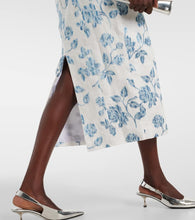 Markarian Floral linen midi dress