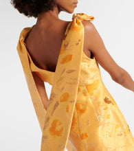 Markarian Gita caped floral minidress