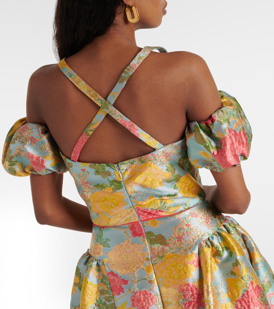Markarian Jackie floral jacquard midi dress