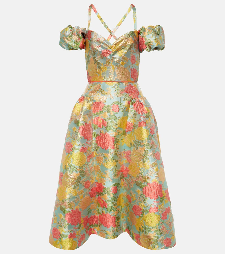 Markarian Jackie floral jacquard midi dress. Markarian Jackie 花卉提花中长连衣裙