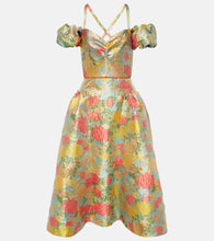 Markarian Jackie floral jacquard midi dress. Markarian Jackie 花卉提花中长连衣裙