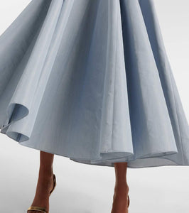 Markarian Marlowe ruffled taffetta midi dress