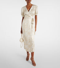 Markarian Marni floral jacquard wrap dress