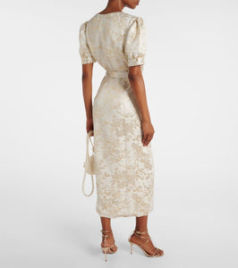 Markarian Marni floral jacquard wrap dress