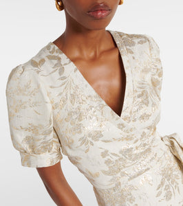 Markarian Marni floral jacquard wrap dress