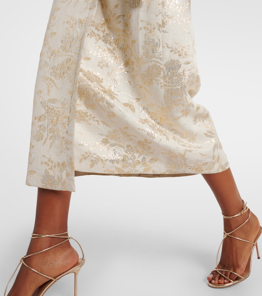 Markarian Marni floral jacquard wrap dress