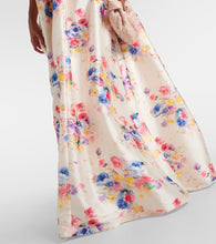 Markarian Miriam beaded floral front-tie gown