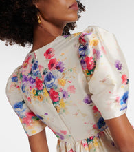 Markarian Miriam beaded floral front-tie gown