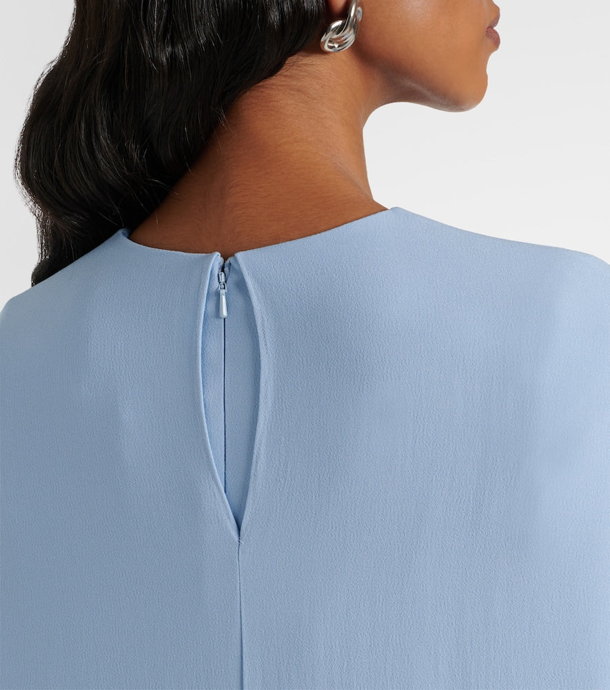 Markarian Natasha satin cape gown