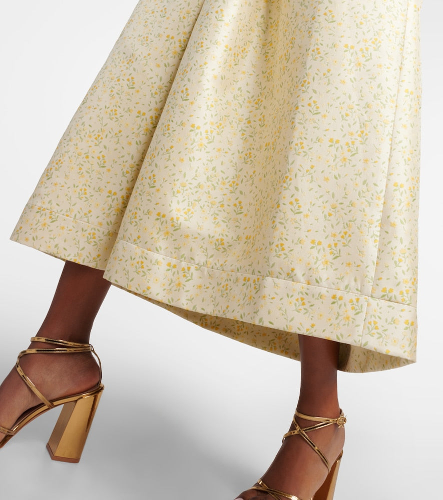 Markarian Off-shoulder embroidered midi dress