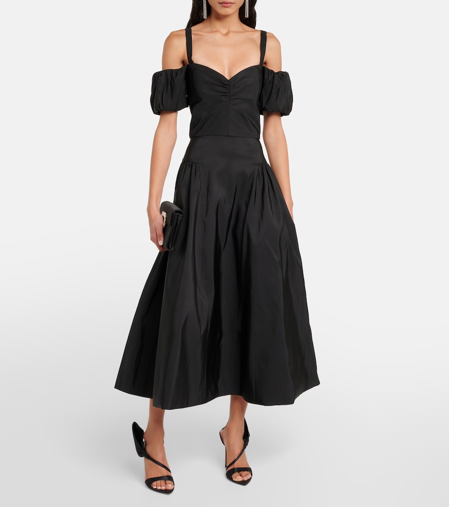 Markarian Off-shoulder silk midi dress