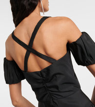 Markarian Off-shoulder silk midi dress
