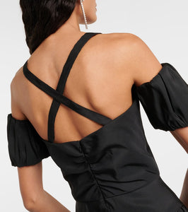 Markarian Off-shoulder silk midi dress
