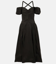 Markarian Off-shoulder silk midi dress