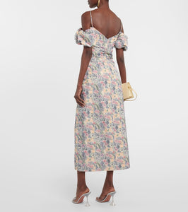 Markarian Ruched off-shoulder midi dress