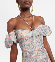 Markarian Ruched off-shoulder midi dress