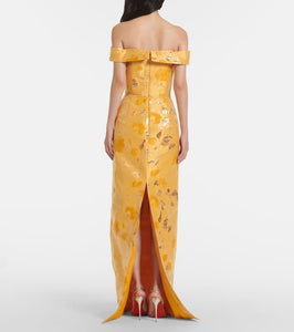 Markarian Sarika off-shoulder brocade gown