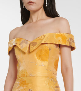 Markarian Sarika off-shoulder brocade gown