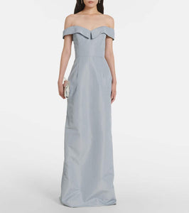 Markarian Sarika off-shoulder taffeta gown