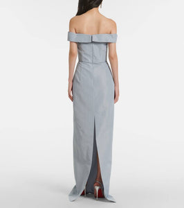Markarian Sarika off-shoulder taffeta gown