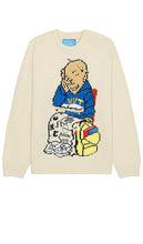 Market Making The Grade Bear Sweater in Ivory - Market Making The Grade Bear Pull en ivoire - Market Making 象牙色小熊毛衣 - Market Making The Grade Bear Pullover in Elfenbein - Market Making The Grade Bear 스웨터 아이보리 색상 - Market Making The Grade Bear Sweater in avorio