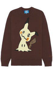 Market Mimikyu Knit Sweater in Brown - Market Mimikyu - Pull en tricot marron - Market Mimikyu 棕色针织毛衣 - Market Mimikyu Strickpullover in Braun - Market 미미큐 니트 스웨터브라운 색상 - Maglione lavorato a maglia Market Mimikyu in marrone