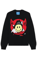 Market Smiley Inner Peace Sweater in Black - Market Smiley - Pull Inner Peace en noir - 黑色 Market 笑脸 Inner Peace 毛衣 - Market Smiley Inner Peace Pullover in Schwarz - Market Smiley 이너 피스 스웨터블랙 색상 - Maglione Market Smiley Inner Peace in nero