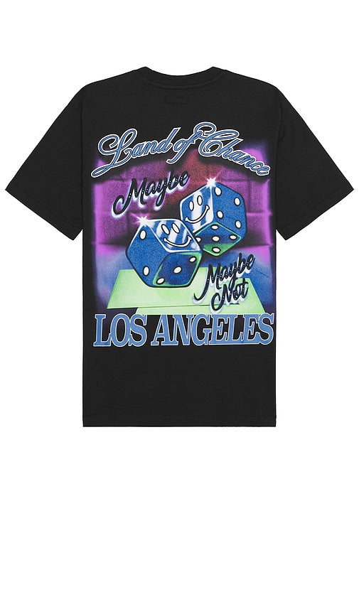 Market Smiley Land Of Chance T-Shirt in Black - T-shirt Market Smiley Land Of Chance en noir - Market 笑脸 Land Of Chance 黑色 T 恤 - Market Smiley Land Of Chance T-Shirt in Schwarz - Market Smiley Land Of Chance 티셔츠블랙 색상 - T-shirt Market Smiley Land Of Chance in nero