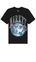 Market Smiley Reflect T-shirt in Black - T-shirt Market Smiley Reflect en noir - Market Smiley Reflect 黑色 T 恤 - Market Smiley Reflect T-Shirt in Schwarz - Market Smiley Reflect 티셔츠블랙 색상 - T-shirt Market Smiley Reflect in nero
