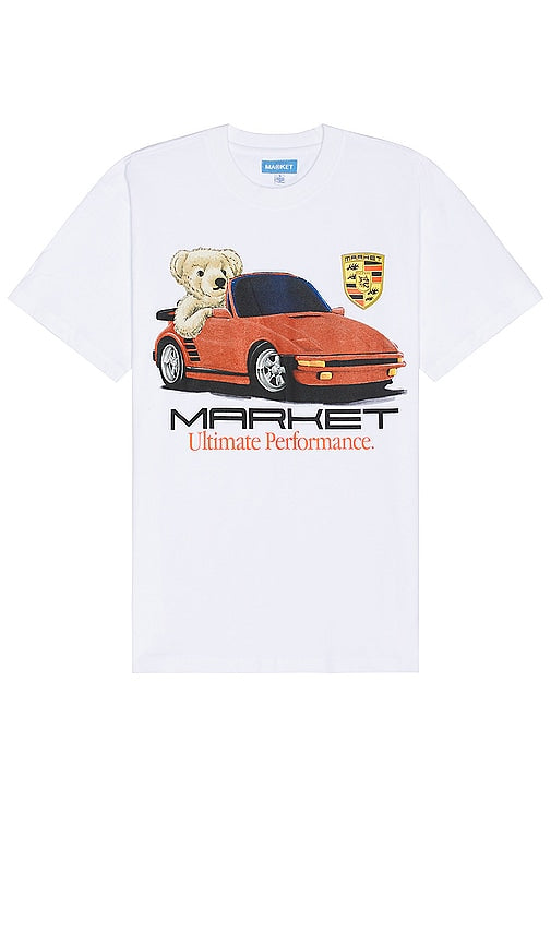 Market Ultimate Performance Bear T-Shirt in White - T-shirt ours Market Ultimate Performance en blanc - Market Ultimate Performance 白色小熊 T 恤 - Market Ultimate Performance Bear T-Shirt in Weiß - Market Ultimate Performance 베어 티셔츠 화이트 색상 - T-shirt Market Ultimate Performance Bear in bianco