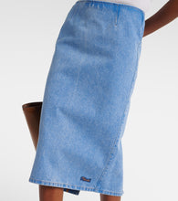 Marni Denim midi skirt
