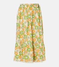 Marni Floral linen midi skirt - Marni 花卉图案亚麻中长裙