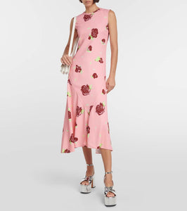 Marni Floral midi dress