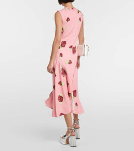 Marni Floral midi dress