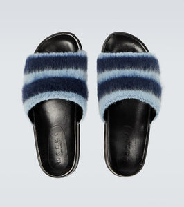 Marni Fussbett striped slides