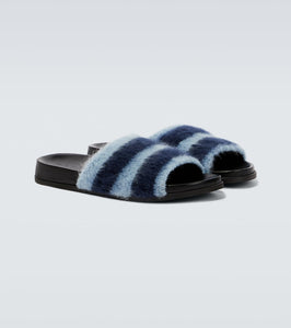 Marni Fussbett striped slides