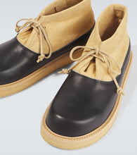 Marni Leather and suede desert boots
