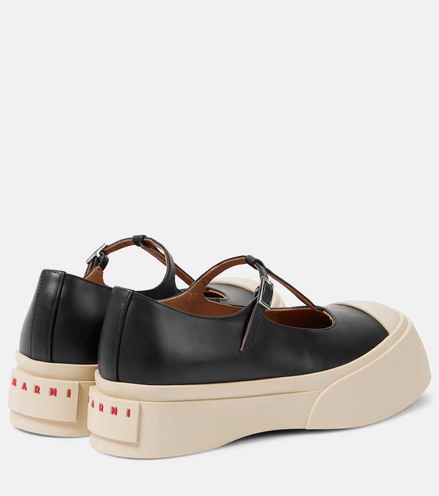 Marni Leather platform Mary Jane flats
