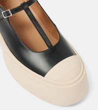 Marni Leather platform Mary Jane flats